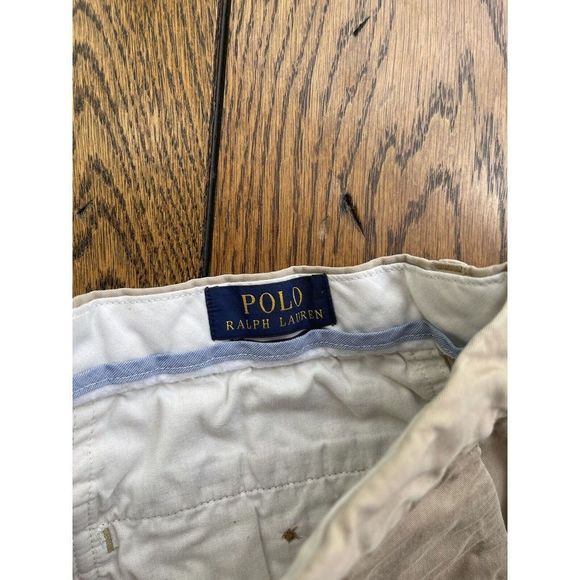 Polo Ralph Lauren Shorts Mens Size 34 Adult Beige Tan Khaki Chino - Picture 2 of 12
